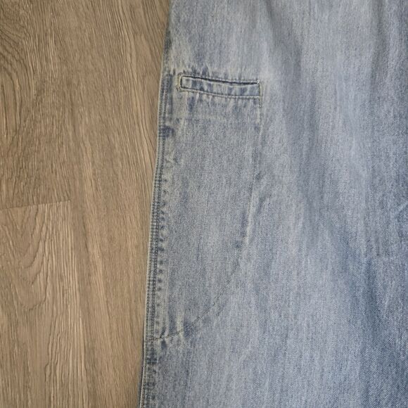 VTG Y2K Marithe Francois Girbaud Jeans Mens 36L  Light Blue Denim Baggy Loose - Picture 11 of 13